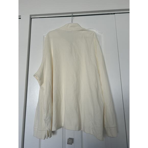 POLO RALPH LAUREN Estate Rib 1/4 Zip Pullover Mens 2XLT Parchment Cream Knit - Picture 3 of 13